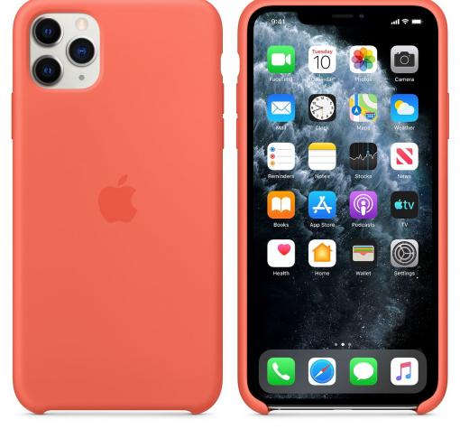 Оригинален гръб Silicone Cover за Apple iPhone 11 Pro 5.8" - корал