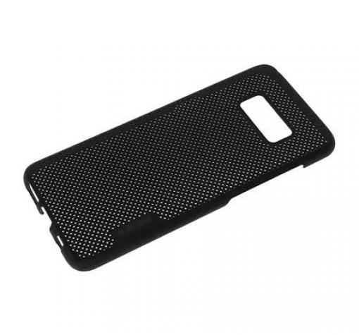 Луксозен твърд гръб KINSE за Samsung Galaxy S8 Plus G955 - черен / Grid