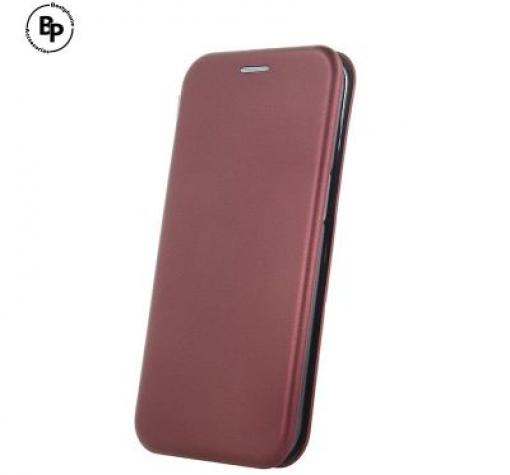 Луксозен кожен калъф Flip тефтер със стойка OPEN за Samsung A34 - бордо
