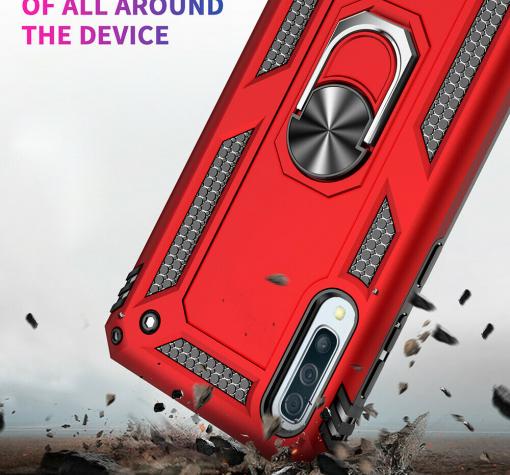 Силиконов гръб Spigen със стойка и магнитно захващане за Apple iPhone XS Max - червен — снимка 2