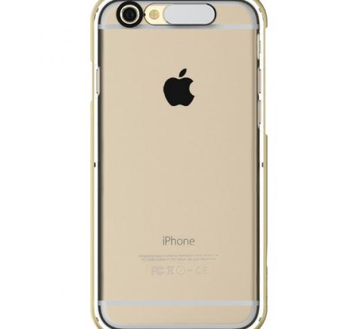 Оригинален гръб ROCK Light Tube Case за Apple iPhone 6 / iPhone 6S - прозрачен със златист кант — снимка 2