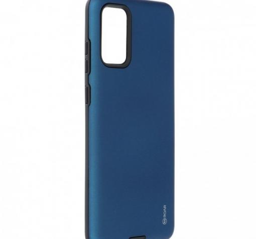 Луксозен силиконов калъф / гръб / TPU Roar Mil Grade Hybrid Case за Samsung Galaxy A71 - тъмно син