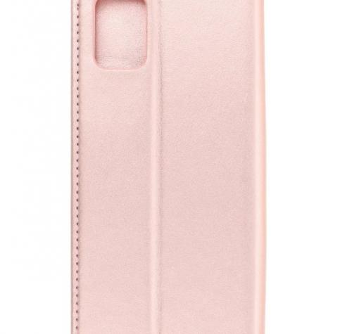 Кожен калъф Flip тефтер Flexi Magnet Book със стойка за Samsung Galaxy A71 - Rose Gold — снимка 2