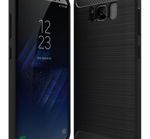Силиконов калъф / гръб / TPU за Samsung Galaxy S8 G950 - черен / carbon