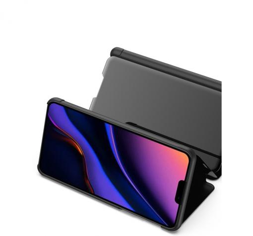 Луксозен калъф Clear View Cover с твърд гръб за Apple iPhone 11 6.1 - черен — снимка 4