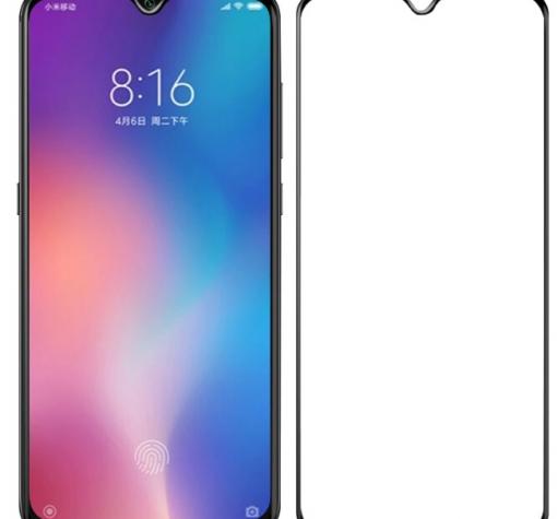 Удароустойчив протектор Full Cover / Nano Flexible Screen Protector с лепило по цялата повърхност за дисплей на Xiaomi Mi 9 SE - черен — снимка 2