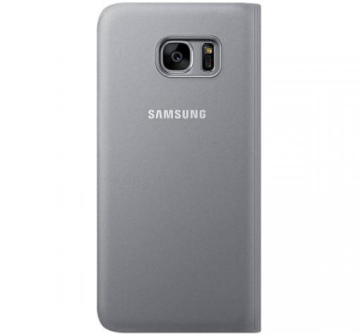 Оригинален калъф S View Cover EF-C930PB за Samsung Galaxy S7 G930 - сребрист — снимка 2