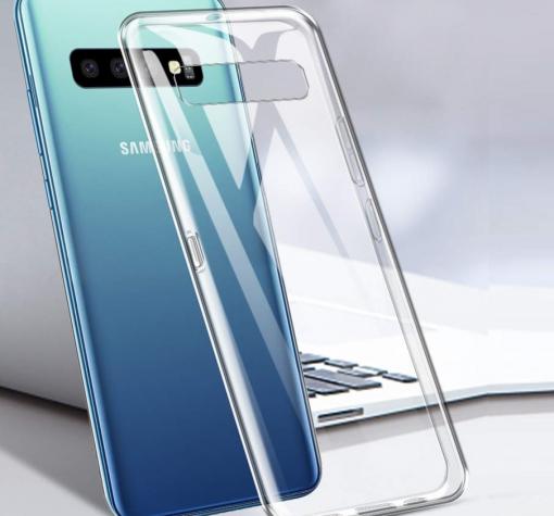 Луксозен силиконов калъф / гръб / TPU Oucase Ultra Slim Series за Samsung Galaxy S10 - прозрачен