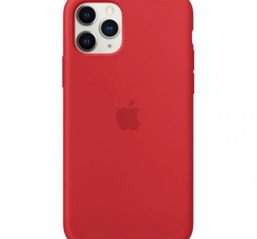 Оригинален гръб Silicone Cover за Apple iPhone 11 6.1" - червен — снимка 2