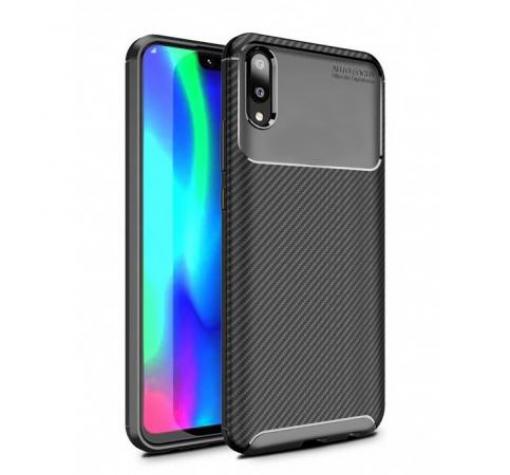 Луксозен силиконов калъф / гръб / TPU Auto Focus за Huawei Y5 2019 - черен / Carbon