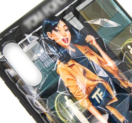 Луксозен твърд гръб 3D за Samsung Galaxy A70 - Girl / призма — снимка 2