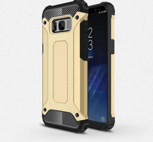 Силиконов гръб TPU Spigen Hybrid с твърда част за Samsung Galaxy S8 G950 - златист