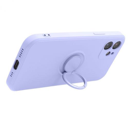Силиконов твърд гръб TPU кейс / Case Magnetic Finger Ring Car Holder / за Apple iPhone 13 Pro Max 6.7'' - лилав — снимка 2