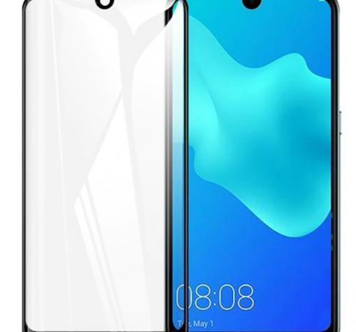 Удароустойчив протектор Full Cover / Nano Flexible Screen Protector с лепило по цялата повърхност за дисплей на Huawei Y5 2019 - черен — снимка 2