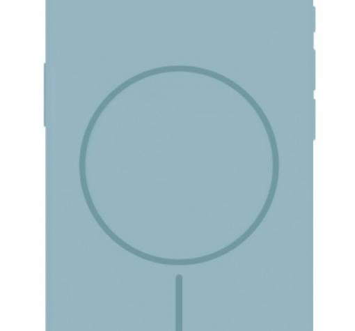 Луксозен гръб / кейс / Smooth Guard Silicone Case с безжично зареждане MagSafe за Apple iPhone 16e - син — снимка 2