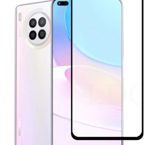 5D full cover Tempered glass Full Glue screen protector Huawei Honor 50 Lite / Извит стъклен скрийн протектор с лепило от вътрешната страна за Huawei Honor 50 Lite - черен — снимка 2