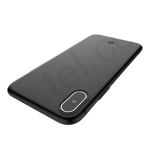 Луксозен силиконов калъф / гръб / TPU TOTU Design Soft Series за Apple iPhone X - черен / мат — снимка 2