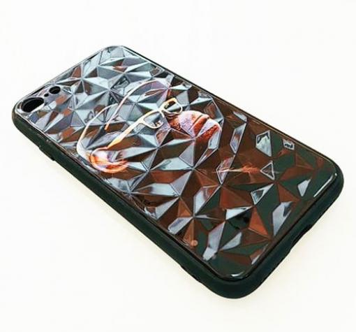Луксозен твърд гръб 3D за Apple iPhone 7 Plus / iPhone 8 Plus - маймуна / черна призма