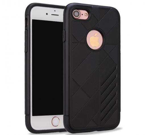 Твърд гръб Hybrid Case за Apple iPhone 7 - черен