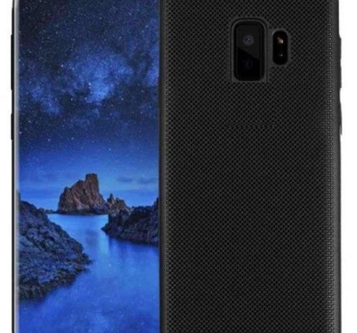 Луксозен твърд гръб за Samsung Galaxy J4 2018 - черен / Grid
