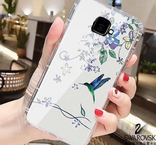 Силиконов калъф / гръб / TPU за Samsung Galaxy J4 Plus 2018 - прозрачен / птички / 3
