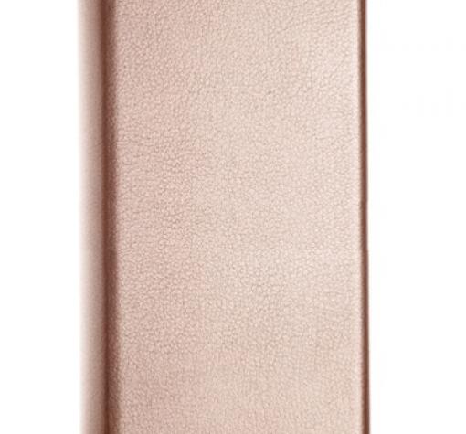 Кожен калъф Bravo Book със стойка за Samsung Galaxy J7 2017 J730 - Rose Gold / Flexi