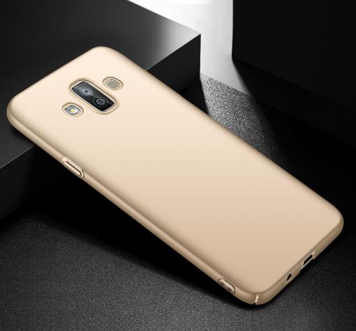 Луксозен твърд гръб за Samsung Galaxy J7 Duo 2018 - златист