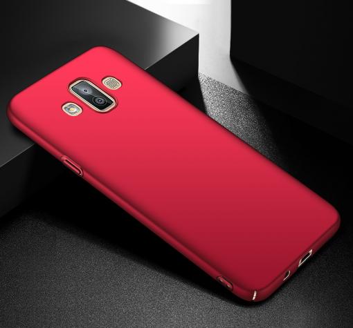 Луксозен твърд гръб за Samsung Galaxy J7 Duo 2018 - червен