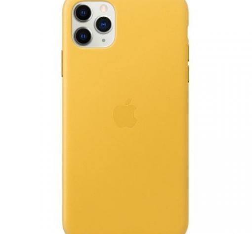 Оригинален гръб Silicone Cover за Apple iPhone 11 Pro Max 6.5" - жълт — снимка 2