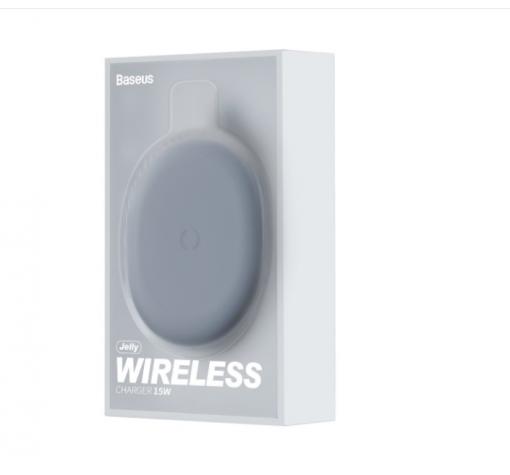 Безжично зарядно Baseus Jelly 15W - черно — снимка 3