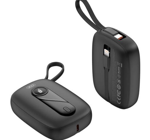 Универсална външна батерия XO-PR246 / PD 20W / + Lightning(iPhone) + Type-C 10000mAh / Universal Power Bank XO-PR246 / PD 20W / + Lightning(iPhone) + Type-C 10000mAh - черна — снимка 2
