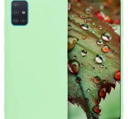 Луксозен силиконов калъф / гръб / Nano TPU за Samsung Galaxy A31 - зелен