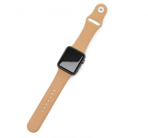 Силиконова каишка за Apple Watch 38 / 40мм - бежова — снимка 2