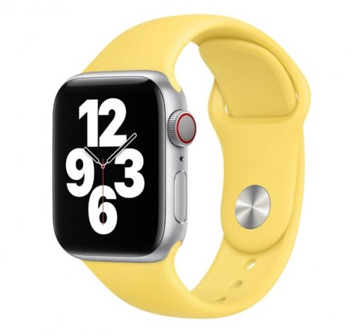Силиконова каишка за Apple Watch 42 / 44мм - Жълта