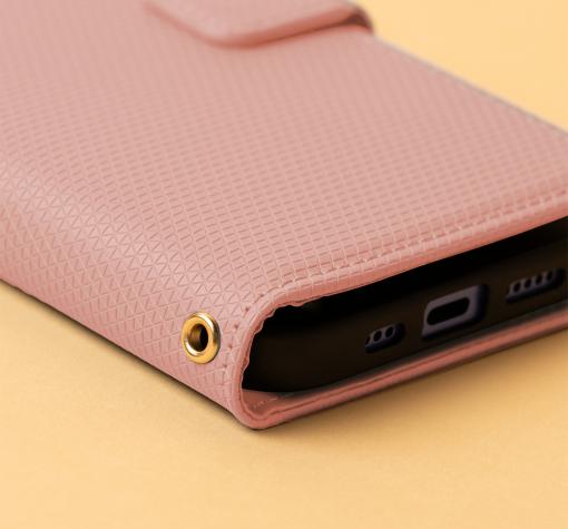 Луксозен кожен калъф Smart Triangle за Samsung Galaxy S26 Ultra - Светлорозов — снимка 2