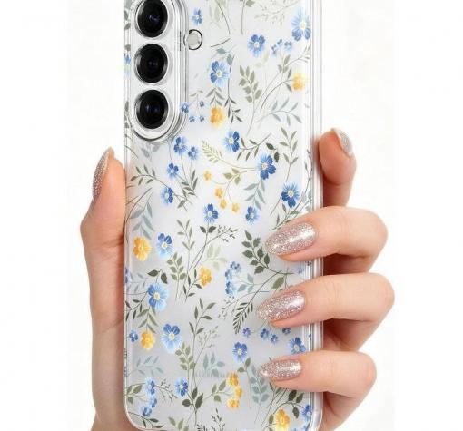 Луксозен силиконов калъф за Tech-Protect FlexAir Spring Flowers Case - цветен кейс — снимка 2