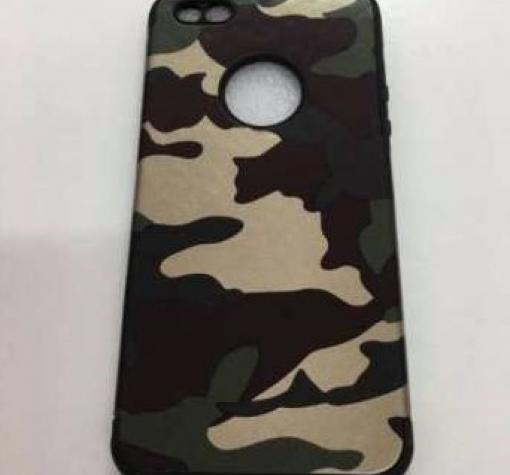 Силиконов калъф / гръб / TPU за Apple iPhone 6 / iPhone 6S - зелен камуфлаж / имитиращ кожа — снимка 2