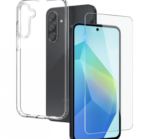 Комплект Прозрачен Кейс и Стъклен Протектор за Samsung Galaxy A16