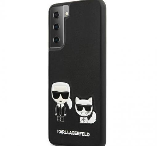 Оригинален кожен гръб Karl Lagerfeld за Samsung Galaxy S21 - черен — снимка 2