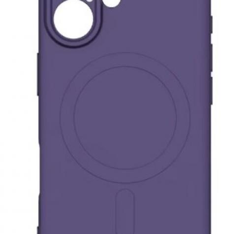 Луксозен гръб / кейс / Smooth Guard Silicone Case с безжично зареждане MagSafe за Apple iPhone 16 Plus (6.7) - лилав
