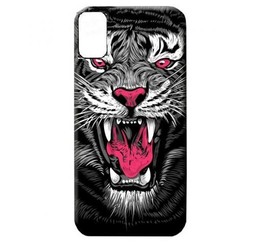 Силиконов калъф / гръб / TPU LUXO за Huawei P40 – тигър / сив