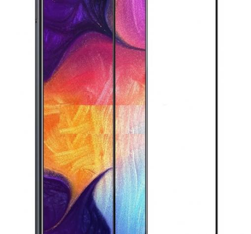 3D full cover Tempered glass screen protector Samsung Galaxy M20 / Извит стъклен скрийн протектор Samsung Galaxy M20 - черен