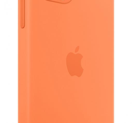 Силиконов калъф / гръб / Clear Case MagSafe за Apple iPhone 12 / 12 Pro 6.1" - Оранжев — снимка 2