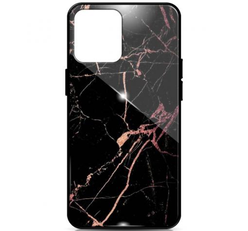 Луксозен гръб за Apple iPhone 11 6.1" - мрамор / черен
