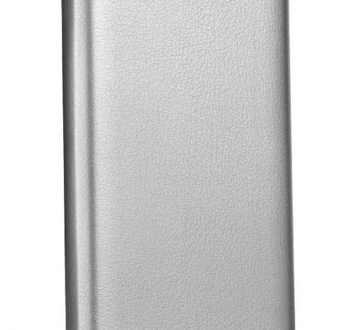 Луксозен кожен калъф Flip тефтер със стойка OPEN за Huawei Mate 20 Lite - сребрист
