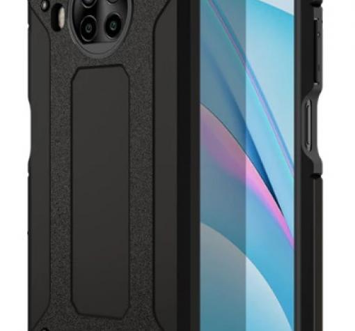 Силиконов гръб TPU Spigen Hybrid с твърда част за Xiaomi Mi 10T Lite - черен