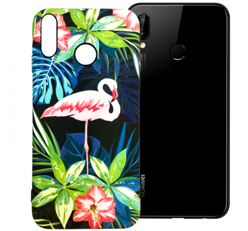 Силиконов калъф / гръб / TPU LUXO за Huawei Honor 8X - розово фламинго