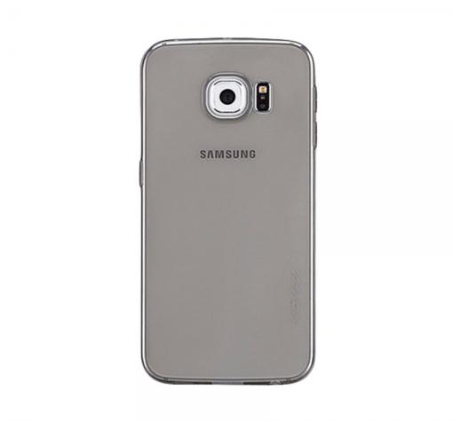 Ултра тънък силиконов калъф / гръб / TPU Ultra Thin MOMAX за Samsung Galaxy S6 Edge G925 - сив / прозрачен — снимка 2