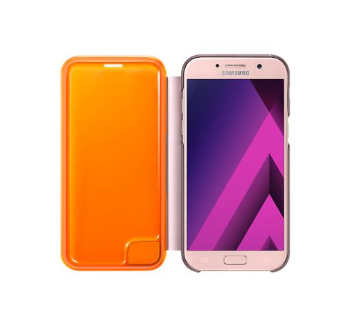 Оригинален калъф Neon Flip Cover EF-FA520PPEGWW за Samsung Galaxy A5 2017 A520 - розов — снимка 2