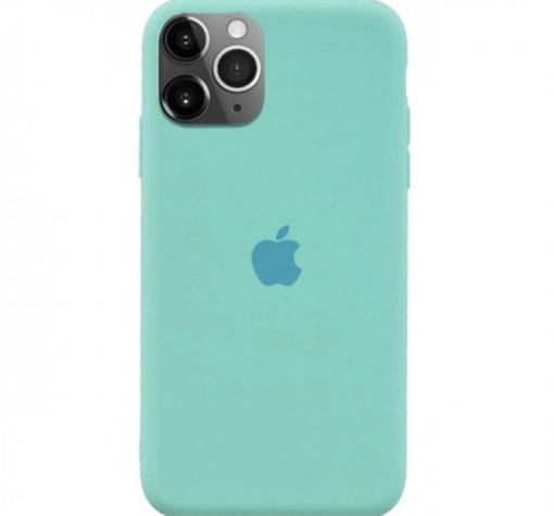 Луксозен силиконов гръб Silicone Case за Apple iPhone 11 Pro 5.8" - мента